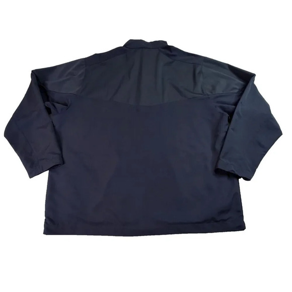Nike Golf Windbreaker Mens XXL Navy Blue Open-End Red Full Zip Jacket Raincoat - Picture 3 of 16